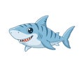Cute Smiling Cartoon Shark Vector Illustration Royalty Free Stock Photo