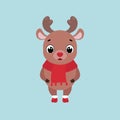 Cute smiling deer Royalty Free Stock Photo