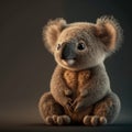 Cute smiling koala cub. Generative AI Royalty Free Stock Photo