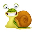 Cute snail cartoon Royalty Free Stock Photo