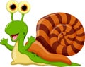 Cute snail cartoon