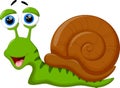 Cute snail cartoon Royalty Free Stock Photo