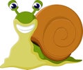 Cute snail cartoon Royalty Free Stock Photo