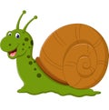 Cute snail cartoon Royalty Free Stock Photo