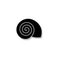 Cute snail shell logo icon Royalty Free Stock Photo