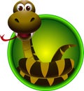 Cute snake cartoon Royalty Free Stock Photo