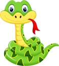 Cute snake cartoon Royalty Free Stock Photo