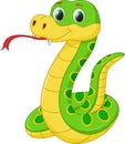 Cute snake cartoon Royalty Free Stock Photo