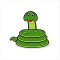 cute snake mascot Royalty Free Stock Photo