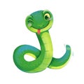 Cute Snake. Symbol of the Chinese New Year