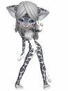 Cute Snow Leopard - Toon Figure