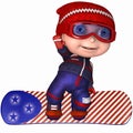 Cute Snowboard Kid