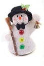 Cute Snowman with hat Royalty Free Stock Photo