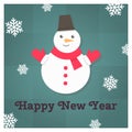 Cute Snowman vector illustration