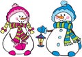 Cute snowmen