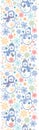 Cute snowmen vertical seamless pattern background Royalty Free Stock Photo