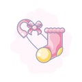 cute sock baby with clothespin hook