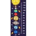 Cute solar system height measure