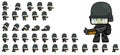 Cute Soldier Character Sprites