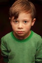Cute Somber Sober Young Boy Royalty Free Stock Photo