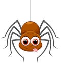 Cute spider cartoon Royalty Free Stock Photo