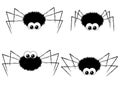 Cute spiders Royalty Free Stock Photo