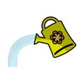 Cute sprinkler garden icon Royalty Free Stock Photo