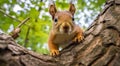 cute squirrel in the park, cute squirrel in the forest, squirrel in the woods, close-up of pretty squirrel