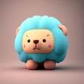 Cute Squishy Lion Plush Toy