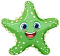 Cute starfish cartoon character