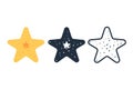 Cute starfish icon,Vector and Illustration Royalty Free Stock Photo