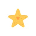 Cute starfish icon,Vector and Illustration Royalty Free Stock Photo
