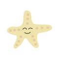 Cute starfish vector illustration element Royalty Free Stock Photo