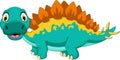 Cute stegosaurus cartoon