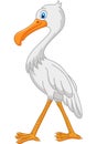 Cute stork cartoon