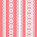 Cute straight seamless lace set Royalty Free Stock Photo