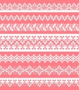 Cute straight seamless lace set Royalty Free Stock Photo