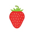 Cute strawberry vector graphic icon