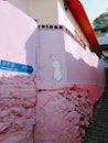 cute street art painting in korea