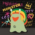 Cute street style monster