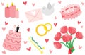 Cute & Stylish Wedding Items Set