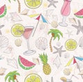 Cute summer abstract pattern