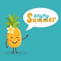 Cute summer pineapple