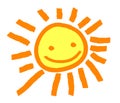 Cute Sun Smile Illustration