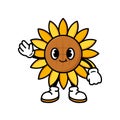 cute sunflower cartoon for children book