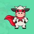 cute super cow Royalty Free Stock Photo