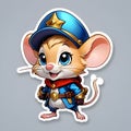 cute Super Deformed Character rat