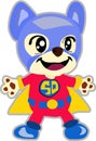 CUTE SUPER DOG CARTOON