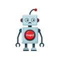 Oops Robot Royalty Free Stock Photo