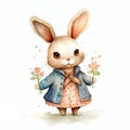 Cute and Sweet innocent face rabbit illustration